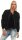 Damen Bomberjacke Flieger Pilotenjacke Biker; Schwarz S