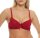 Damen Push-Up BH Büstenhalter Bra Bügel-BH mit Schleife, 1497 Bordo/75 B