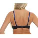 Damen Push-Up BH Bügel-BH mit Schleife und Spitze;