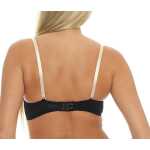 Damen Push-Up BH Bügel-BH mit Schleife und Spitze;