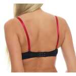 Damen Push-Up BH Bügel-BH mit Schleife und Spitze;