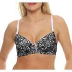 Damen Push-Up BH Bügel-BH mit Schleife und Spitze;