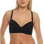Damen Push-Up BH Bügel-BH mit Schleife und Spitze;