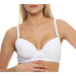 Damen Push-Up BH Bügel-BH mit Schleife und Spitze;