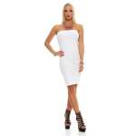 Damen Kleid Bandeaukleid Trägerlos Stretch Minikleid Party Clubwear S-XL