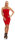 Damen Kleid Dress Bandeaukleid Bandeau Trägerlos ; Rot S