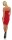 Damen Kleid Dress Bandeaukleid Bandeau Trägerlos ; Rot S