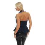 Damen Bluse Top Volant Vintage Rüschenbluse Ruffle ;