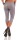 Damen 3/4 Leggings Capri Wet-Look Glanz Matt; Grau Matt/S/36