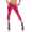 Damen 3/4 Leggings Capri Wet-Look Glanz Matt; Pink Glanz/XXL/44