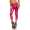 Damen 3/4 Leggings Capri Wet-Look Glanz Matt; Pink Glanz/XXL/44