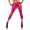 Damen 3/4 Leggings Capri Wet-Look Glanz Matt; Pink Glanz/XXL/44