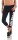 Leggings WORK OUT 3/4 Sporthose Baumwolle; Dunkelblau M/38