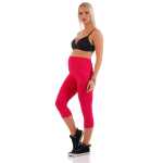Umstandsleggings 3/4 Baumwolle Schwangerschaft Bauchbund EU Pink M/38