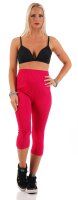 MAMA Umstands Leggings 3/4 in Baumwolle; Pink/3XL/46
