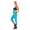 MAMA Umstands Leggings 3/4 in Baumwolle; Türkis/L/40