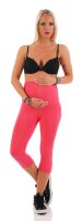 MAMA Umstands Leggings 3/4 in Baumwolle; Koralle/3XL/46