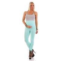 Umstandsleggings Lang Baumwolle Schwangerschaft Bauchbund...