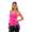 Damen Tank Top Basictop Träger Spagettiträger mit verstellbaren Trägern Strech Pink S/M