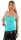 Damen Tank Top Basictop Träger Spagettiträger mit verstellbaren Trägern Strech Türkis S/M