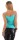 Damen Tank Top Basictop Träger Spagettiträger mit verstellbaren Trägern Strech Türkis S/M