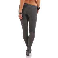 Damen Strumpfhosen Strümpfe Hose Socken; Grau 36/38