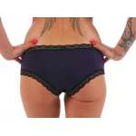 Damen kurzes Negligé mit Cups Nachtkleid Spitze mit Slip;