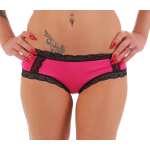 Damen kurzes Negligé mit Cups Nachtkleid Spitze mit Slip;