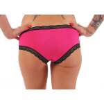 Damen kurzes Negligé mit Cups Nachtkleid Spitze mit Slip;