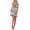 Damen kurzes Negligé mit Cups Nachtkleid Spitze mit Slip; Grau S