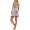 Damen kurzes Negligé mit Cups Nachtkleid Spitze mit Slip; Grau S