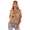 Damen Bomberjacke – Übergangsjacke mit Strickkragen & Patches