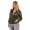 Damen Bomberjacke – Übergangsjacke mit Strickkragen & Patches