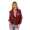 Damen Bomberjacke – Übergangsjacke mit Strickkragen & Patches
