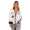 Damen Bomberjacke – Übergangsjacke mit Strickkragen & Patches