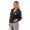 Damen Bomberjacke – Übergangsjacke mit Strickkragen & Patches