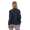 Damen Bomberjacke Jacke mit Patches Übergangsjacke; Dunkelblau M/L