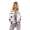 Damen Bomberjacke Jacke mit Patches Übergangsjacke; Ecru M/L