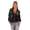 Damen Bomberjacke Jacke mit Patches Übergangsjacke; Schwarz XS/S