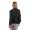 Damen Bomberjacke Jacke mit Patches Übergangsjacke; Schwarz XS/S