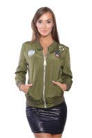 Damen Bomberjacke – Übergangsjacke mit...