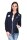 Damen Jacke Bomberjacke mit Patches; Dunkelblau S/M