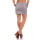 Minirock Rock in Leder-Optik Lack Wet-Look; Grau XL/42