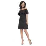 Kleid Elegant Bandeau Rüschen;