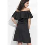 Kleid Elegant Bandeau Rüschen;