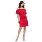 Kleid Elegant Bandeau Rüschen;