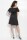 Kleid Elegant Bandeau Rüschen; Schwarz XL/42