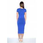 Kleid Kurzarm Top mit Tüll-Ausschnitt;
