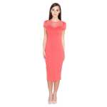 Kleid Kurzarm Top mit Tüll-Ausschnitt;