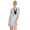 Damen Minikleid mit Kontrast-Ausschnitt – Figurbetontes Stretchkleid aus Viskose
